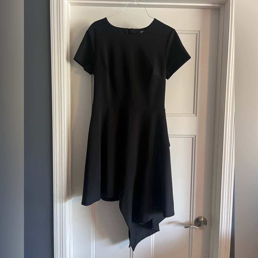 Slate & Willow Black Asymmetrical Dress